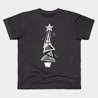 Mid-Century Fractured Christmas Tree Kids T-Shirt